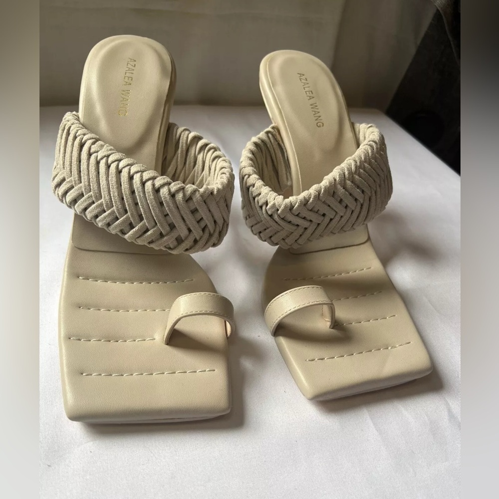 Azalea Wang Cream Sandals